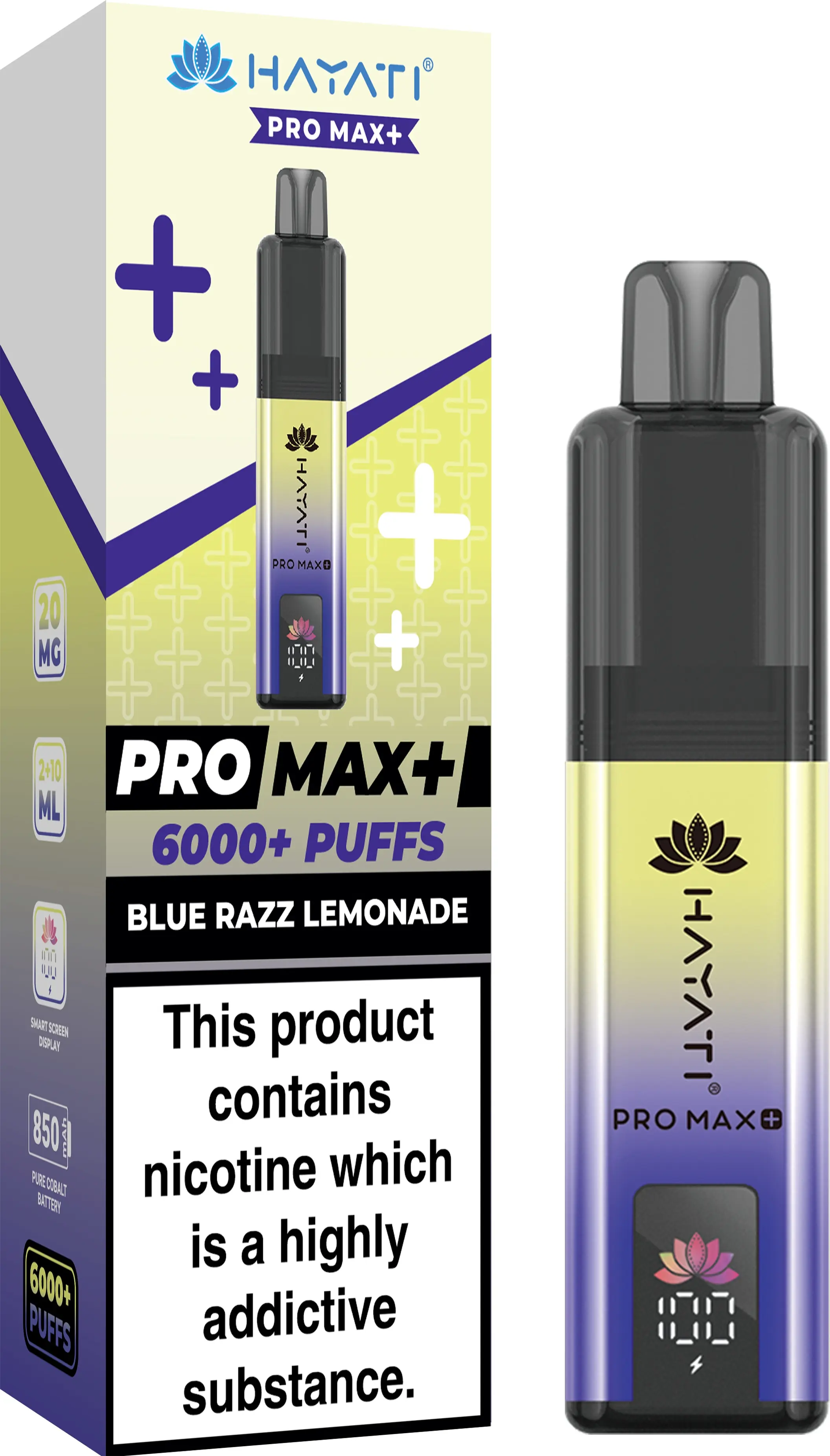 Hayati Pro Max Plus  - 10mg | Blue Razz Lemonade
